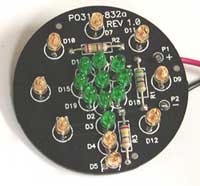 LED target for underground drilling apparatus
